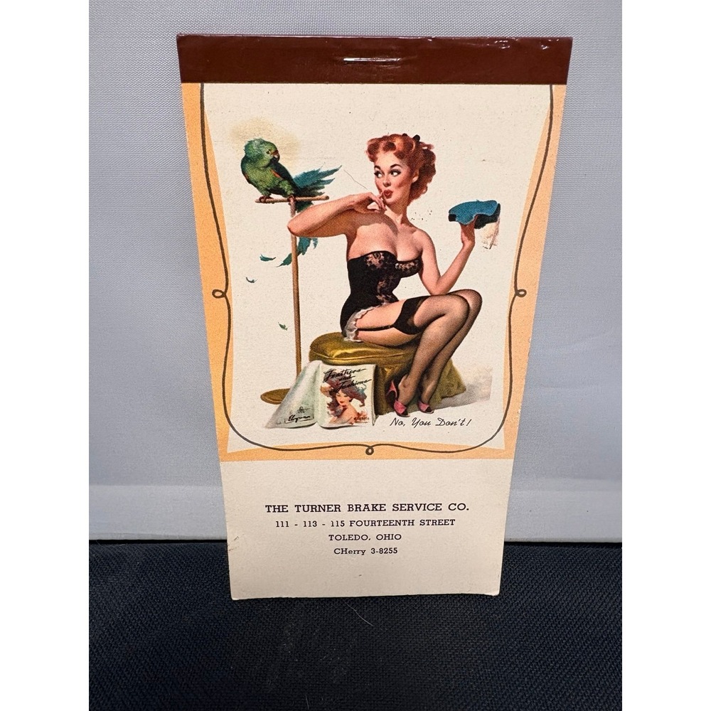 Vintage 1950's Pin Up Calendar Art Women Ephemera